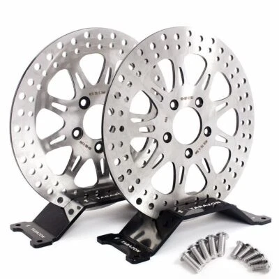 Front Rear 11.5" Brake Rotors w/ Bolts for Harley Heritage Softail Fat Boy 00-14 - Image 1 of 4