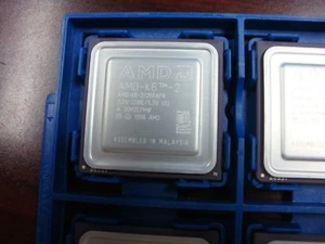 Vintage & New AMD-K6-2/266AFR 266 MHz/32KB/Socket 7 CPU 32bit 3.3V RARE - Picture 1 of 2