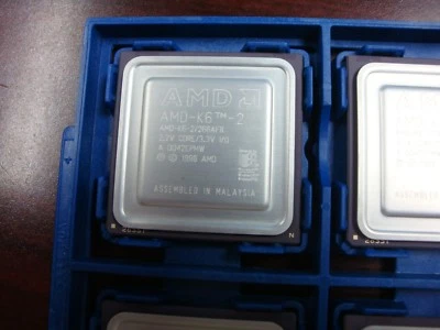 Vintage & New AMD-K6-2/266AFR 266 MHz/32KB/Socket 7 CPU 32bit 3.3V RARE - Image 1 of 2