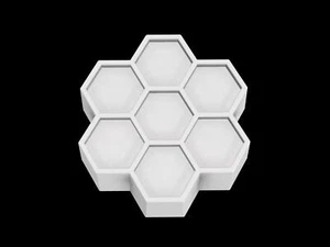 Honeycomb Mold, Bath Bomb Mold, Soap Mold, Chocolate Mold, Craft Mold - Picture 1 of 6
