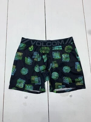 Volcom Mens Black Green Graphic Print Boxer Briefs Size XL - Image 1 of 4