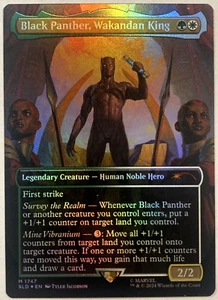 MTG Black Panther, Wakandan King RAINBOW FOIL Secret Lair Drop x Marvel 1747 NM - Bild 1 von 6