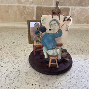 Norman Rockwell 1999 " Triple Self-Portrait" Figurine- Grossman Creations - Picture 1 of 11