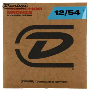 Dunlop DAP1254 Phosphor Bronze Acoustic Guitar Strings Light 12-54 Made In USA - Picture 1 of 1