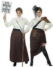 English Suffragette Vote Victorian Colonial Political Adult Womens Costume Plus