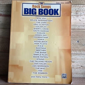 THE ROCK SONGS BIG BOOK - VARIOS ARTISTAS PARTITURAS LIBRO MÚSICA BK - Imagen 1 de 9