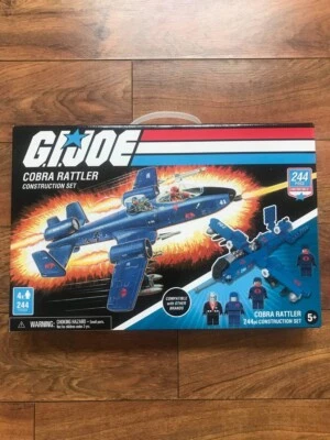 NEW GI Joe Construction Sets Cobra Rattler Building Blocks - 244pcs - Image 1 of 3