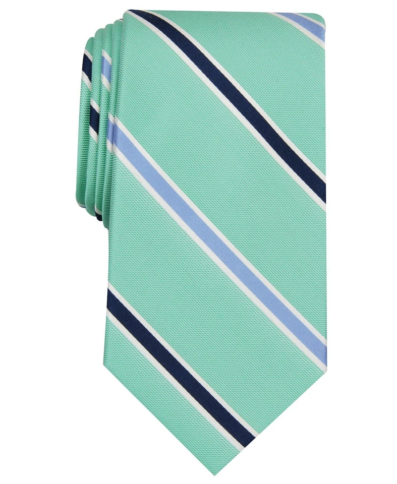 Club Room Mens Wyatt Blue Silk Business Professional Neck Tie O/s BHFO 5003