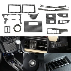 For Toyota Corolla 2014-18 14pcs Carbon Fiber Car Interior Trims Sets - Picture 1 of 10