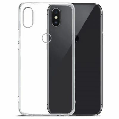 COVER CUSTODIA TPU TRASPARENTE + PELLICOLA VETRO TEMPERATO 9H HUAWEI Y9 2018 - Image 1 of 2