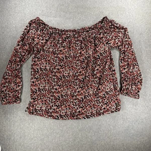 Neu mit Etikett Michael Kors Off Shoulder Bluse - geblümt - Größe L - Bild 1 von 8