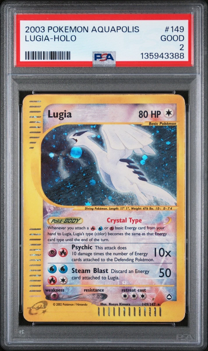 Lugia Pokémon TCG Aquapolis Individual Collectible Card Game Cards
