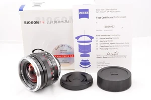 Carl Zeiss Biogon T* 28mm f2.8 ZM Black for Leica M Mount with Box Near Mint - Picture 1 of 17