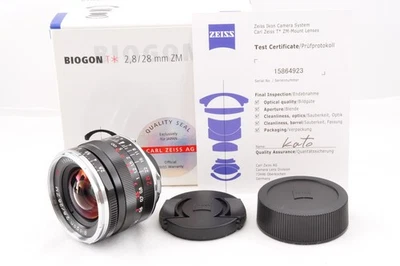 Carl Zeiss Biogon T* 28mm f2.8 ZM Black for Leica M Mount with Box Near Mint - Image 1 of 4