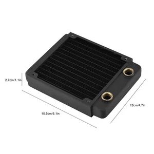 Neu Kupfer Radiator Wärmesink Computer Wasserkühlung Flüssigkeitswarmetauscher - Afbeelding 1 van 17
