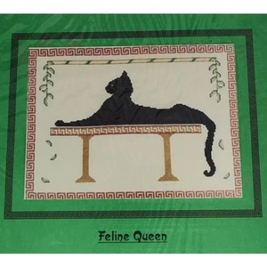 Art Stitch Feline Queen Cross Stitch Pattern Black Cat, Egyptian - Picture 1 of 4