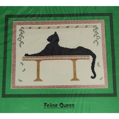 Art Stitch Feline Queen Cross Stitch Pattern Black Cat, Egyptian - Image 1 of 4