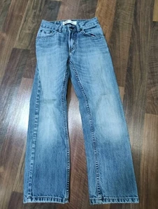Levis Boys Youth 505 Regular Jeans Blue Denim Sz 10 Slim 23x25 - Picture 1 of 8