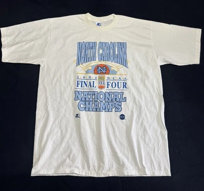Starter North Carolina Tar Heels 1993 National Champions T-Shirt Size Large - Image 1 of 4