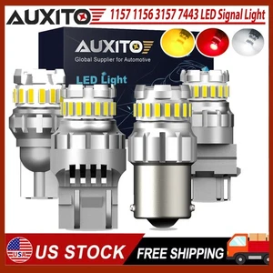 7443 7440 3157 1157 1156 LED Turn Signal White/Amber/Red DRL Parking Light Bulbs - Picture 1 of 26