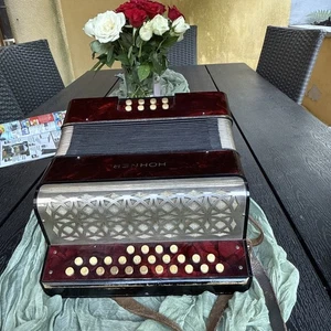 Schönes altes HOHNER LILIPUT Akkordeon - Knopfakkordeon um 1940 - guter Zustand - Picture 1 of 6