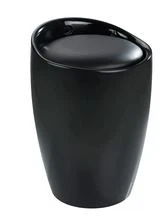 Wenko Wäschesammler Candy 20 l  Schwarz Wäschebox Wäschekorb - Bild 1 von 1