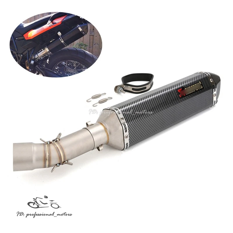 Puntas de silenciador de tubo medio de escape deslizables para BMW F700GS F800GS F800R F650GS 470 MM Foto 1 de 4