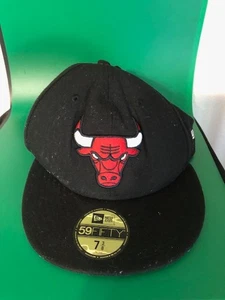 Chicago Bulls Mütze Größe 7 3/8 New Era 59FIFTY schwarz - Bild 1 von 4