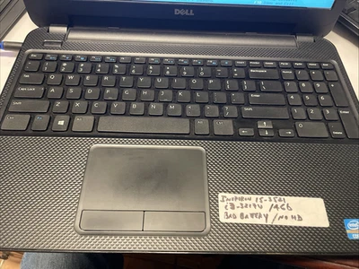 Dell Inspiron 15 3521 15,6" Intel Core i3-3227U 1,90GHz 4GB RAM, NOHDD, BADBATTE - Bild 1 von 4