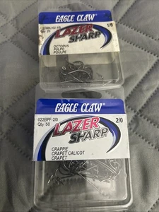 20 ganchos de pulpo afilados EAGLE CLAWER LAZER 1/0 Y 50 2/0 ganchos para mierda - Imagen 1 de 7
