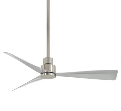 MinkaAire So Simple 44" 3 Blade Indoor / Outdoor Ceiling Fan, F786-BNW - Nickel - Image 1 of 4