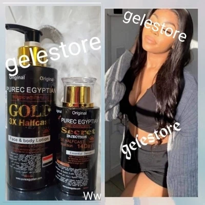Pure Egyptian Secret Half-C Body MILK [LOTION] & SERUM  SET Spf 40 - Image 1 of 4
