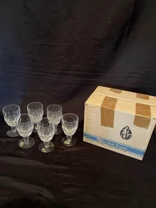 Waterford Ireland Colleen Short Stem Claret Wine Cut Glass Crystal 4-3/4" Set 8 - Picture 1 of 6