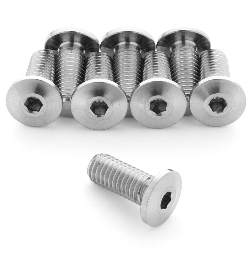 Parafusos de gaiola de garrafa de titânio perfil ultrabaixo 12x 1,2 g M5x12 mm da Terske - Imagem 1 de 4