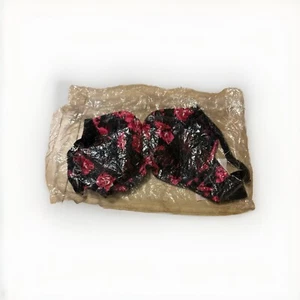 Mierside Damen Halb-BH rot/lila bedruckt (40D, rot) - Bild 1 von 5