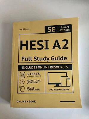 HESI A2 Full Study Guide 2022 - 2023 by Smart Edition - Image 1 of 4