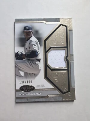 🔥2024 Topps Tier One Domingo German Gold Foil Single Relic 130/199 Yankees - Image 1 of 2