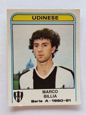 PANINI 1980/81 UDINESE BILLIA n 310 EXCELLENT WITH VELINA FOOTBALLER FIGURE
