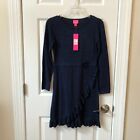 NWT Lily Pulitzer Girls Stefani Sweater Dress with Glitter Size XL 12 / 14