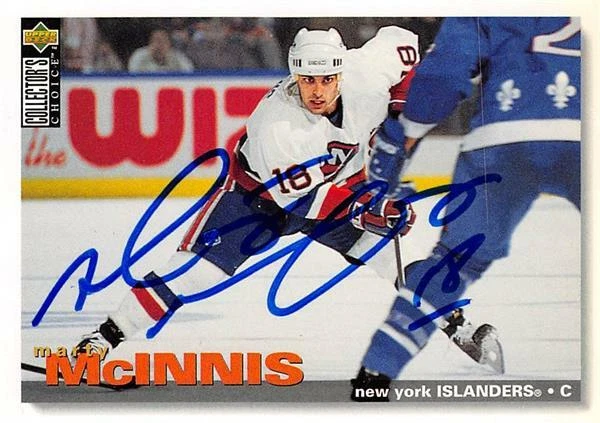 Marty McInnis autographed Hockey Card New York Islanders, SC 1995 Upper Deck #59 - Image 1 of 1