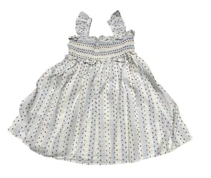 Girls' Flutter Sleeve Americana Woven Dress - Cat & Jack Cream XXL (16/18) Plus - Picture 1 of 4