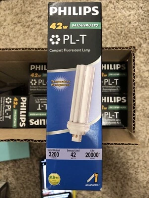 8-pcs 149039 Philips 42 Watt - 4 Pin GX24q-4 Base - 4100K - CFL BRAND NEW! - Image 1 of 4
