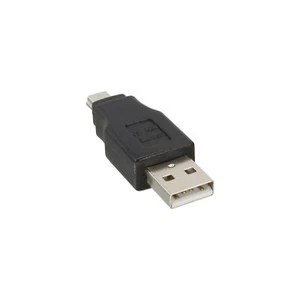 2 x InLine USB 2.0 Adapter, Stecker A auf Mini-5pol Stecker Verbinden Schwarz - Bild 1 von 2