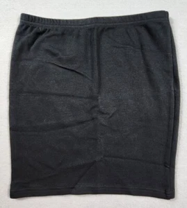 Elastic High Waist Bodycon Pencil Mini Skirt Stretchy Womens Size Small Black - Picture 1 of 7