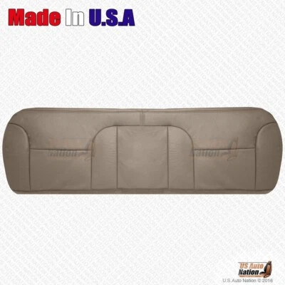 1997 1998 Chevy Silverado 1500 2500 3500 banco traseiro parte inferior capa de couro bronzeado médio - Imagem 1 de 4