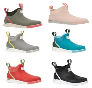 XTRATUF Women's Ankle Deck Sport Gray Teal Coral All Sizes ADSW - Picture 1 of 13