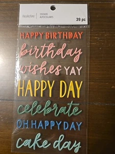 Recollections HAPPY BIRTHDAY WORDS IN COLOR Scrapbooking Stickers - Picture 1 of 1