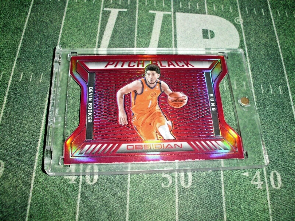 2020-21 Panini Obsidian Devin Booker Pitch Black RED FLOOD ASIA TMALL SP📈🔥 - Image 1 of 2