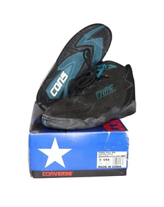 NOS Vtg 90s Converse Speed Pull Mid Leather Basketball Shoes Sneakers Youth 5Y - Picture 1 of 8