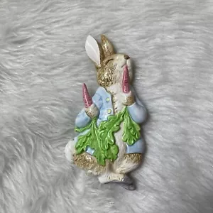 Schmid Beatrix Potter Peter Rabbit Small Hooks Plaques Wall Hanging Decor - Picture 1 of 5